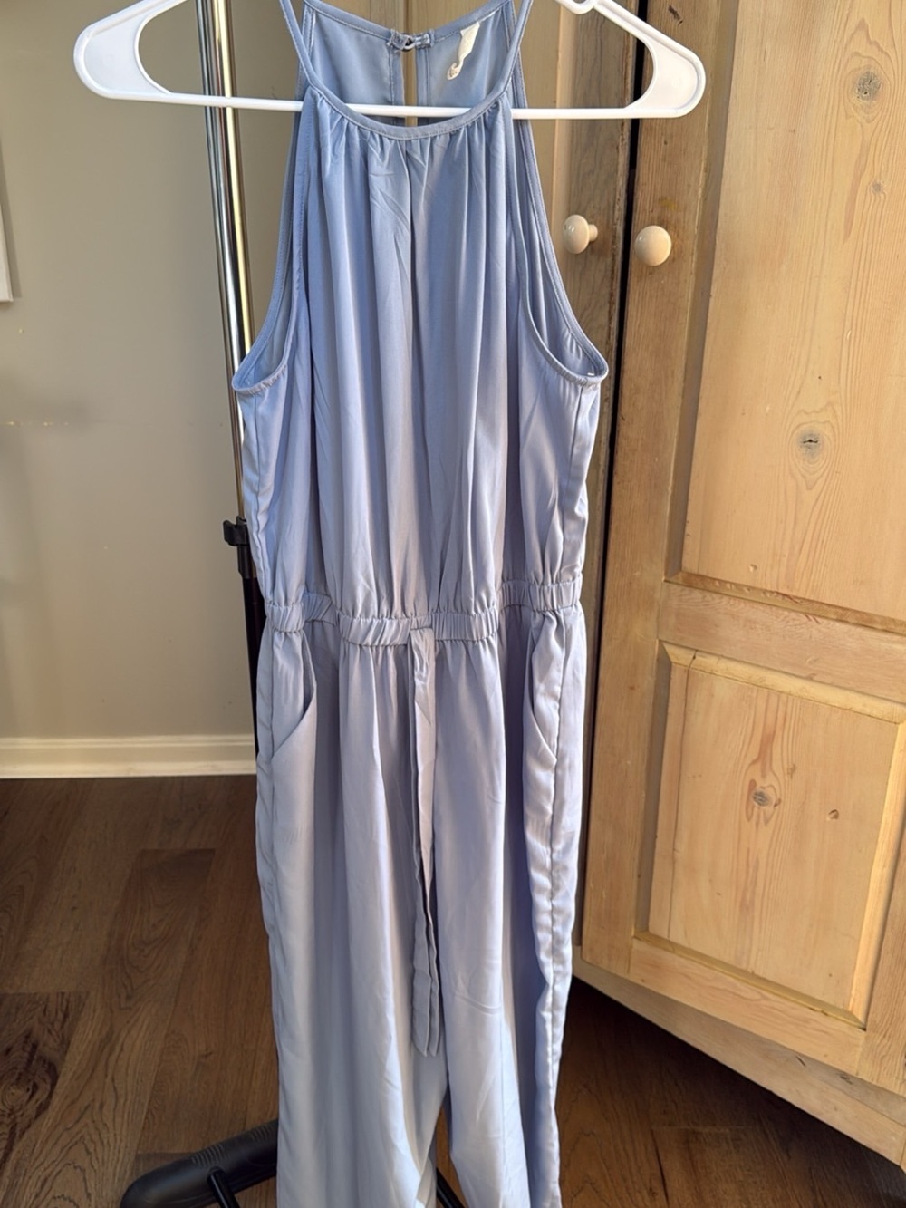Kingston grey blue sleeveless jumper